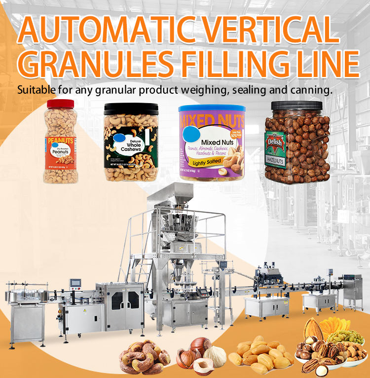 Electric Automatic 3000g Nut Pasta Granule Weighing Filling Production Line Machine New Condition PLC for Beverage Bottle Barrel - Image 3